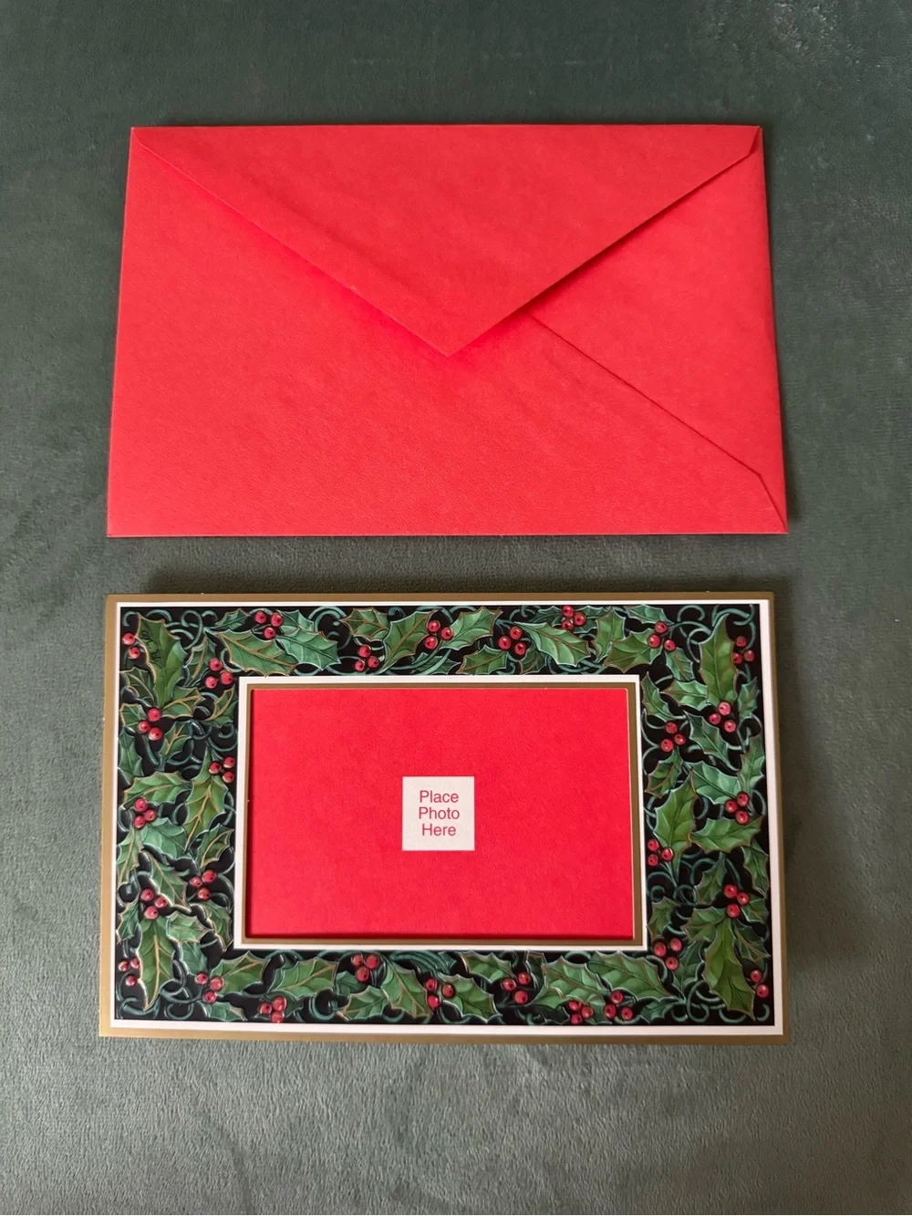 NWOT assorted vintage Christmas cards & photo holders